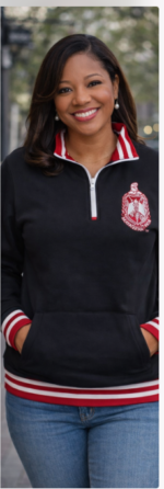QUARTER ZIP SWEATSHIRT - RED OR BLACK - Image 3