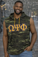 OMEGA SLEEVELESS HOODIE - CAMO