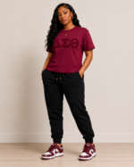 CRIMSON AND CREAM T-SHIRT - Image 4